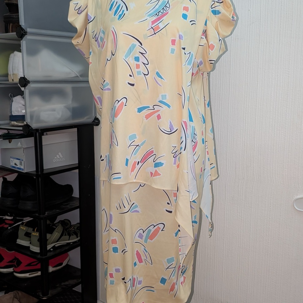 Abstract Print Dress - Picture 2 of 6